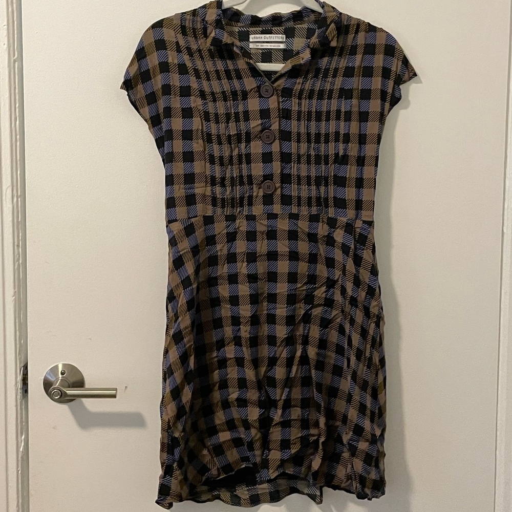Checkered Collared Polo Dress